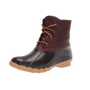 Sperry Womens Duckboots, Tan/Dark Brown, 5.5
